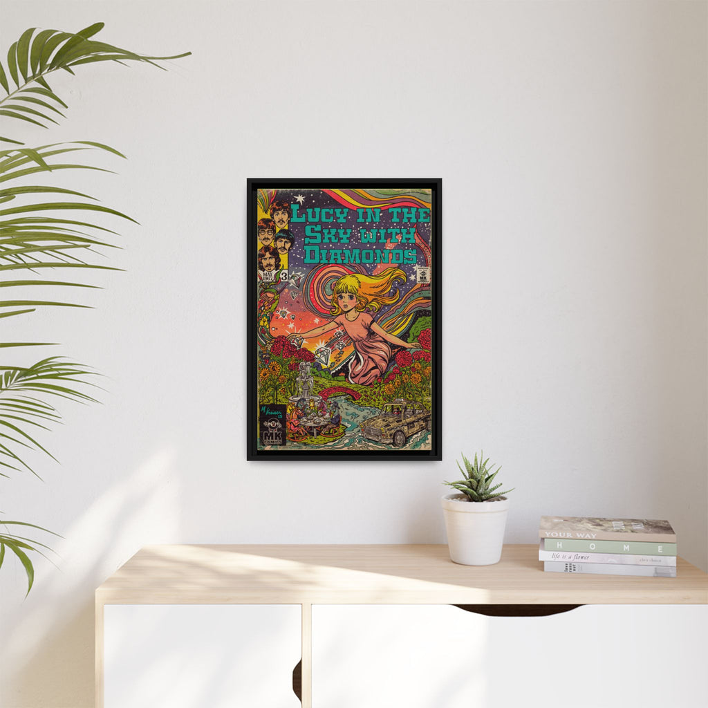 Lucy in the Sky with Diamonds - Matte Canvas, Framed (Multi-color)