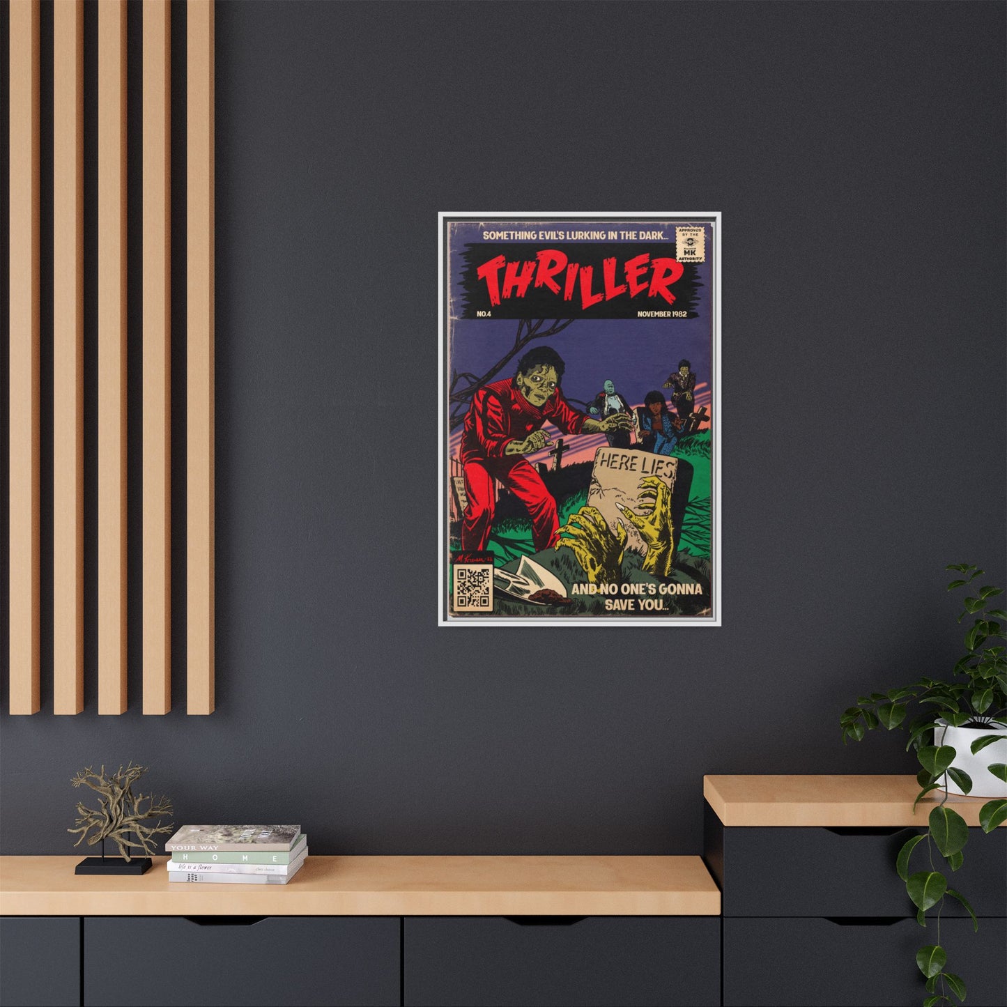 Michael Jackson- Thriller - Gallery Canvas Wraps, Vertical Frame