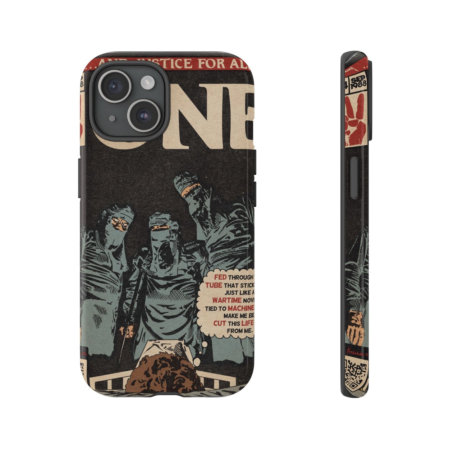 Metallica- One - Johnny Got His Gun Comic Book Art - Tough Phone Cases