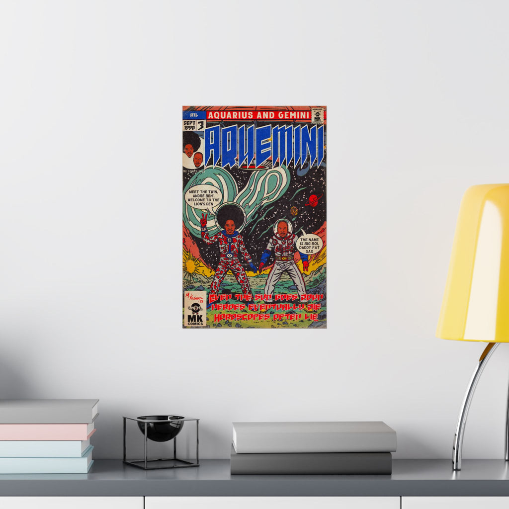 Aquemini - Comic Book Art - Matte Vertical Posters