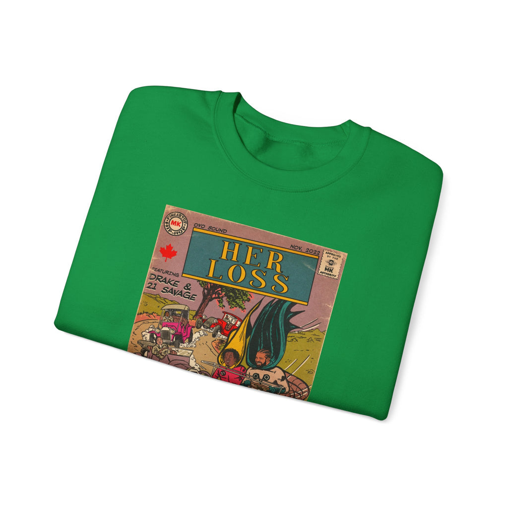 Her Loss - Unisex Heavy Blend™ Crewneck Sweatshirt