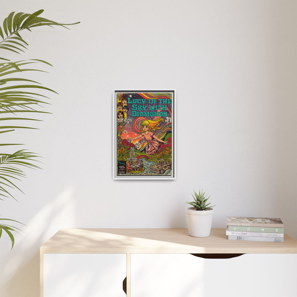 Lucy in the Sky with Diamonds - Matte Canvas, Framed (Multi-color)