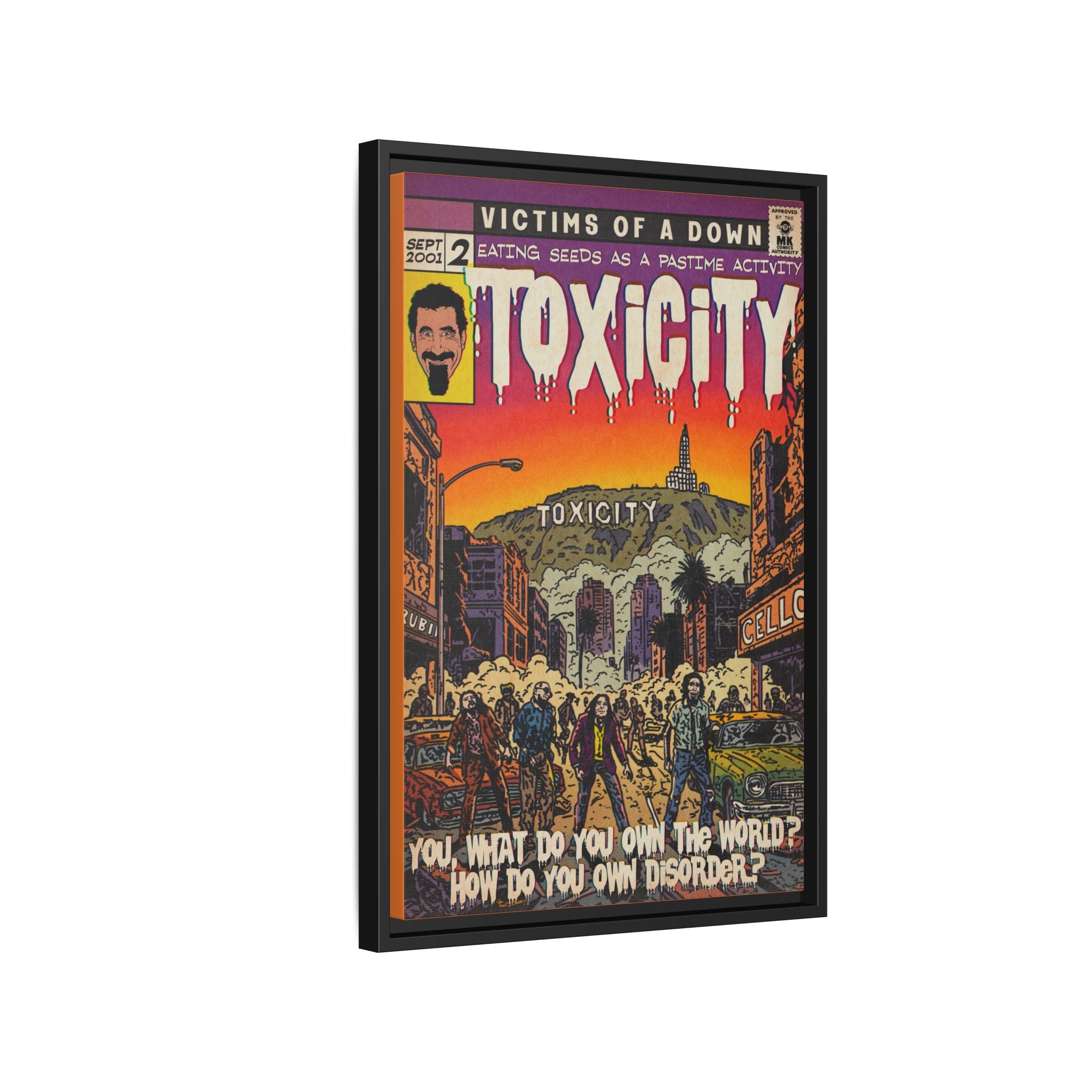 Toxicity - Matte Canvas, Framed (Multi-color)