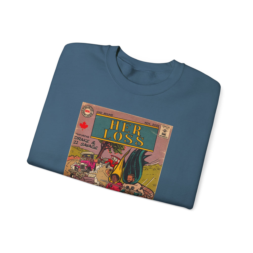 Her Loss - Unisex Heavy Blend™ Crewneck Sweatshirt