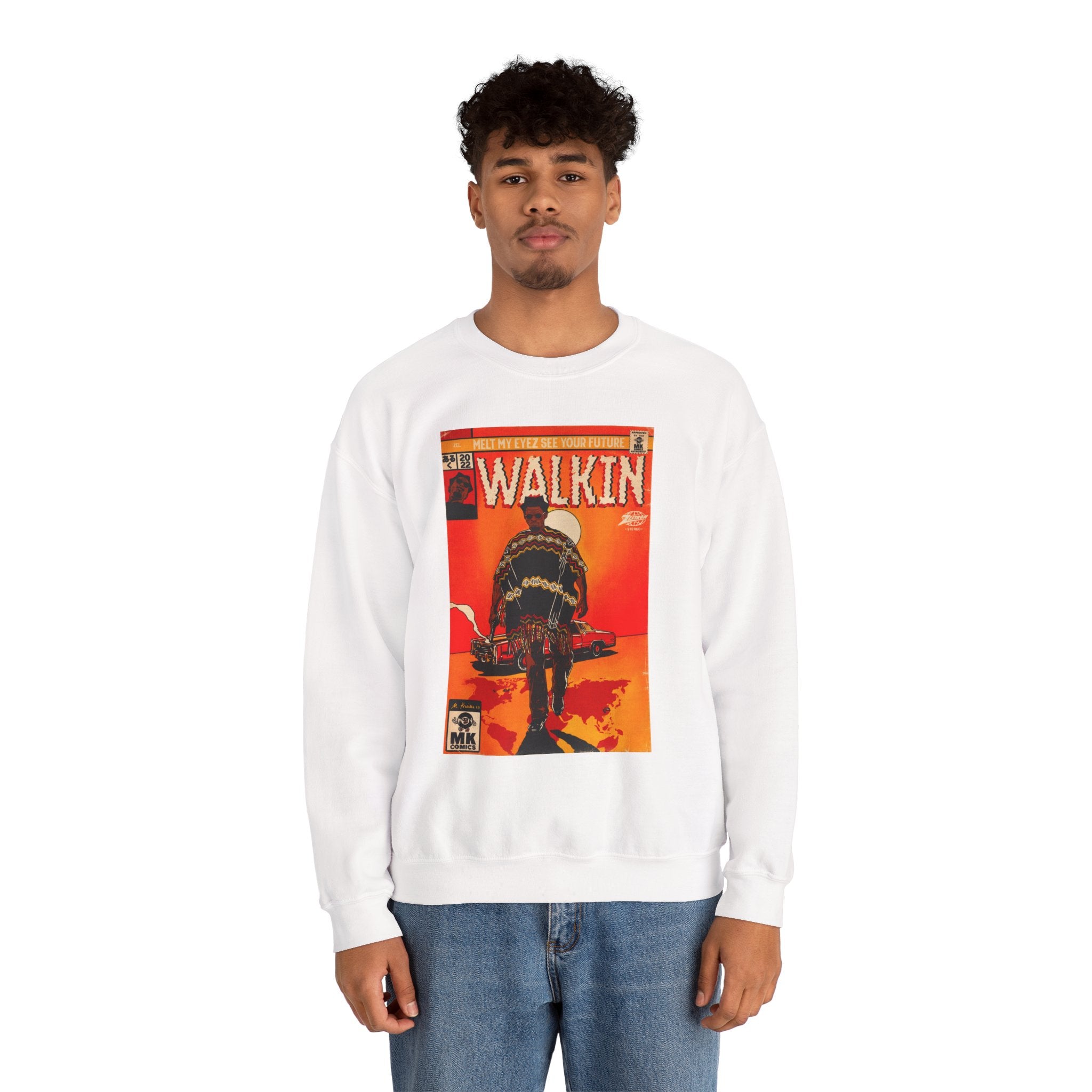 Walkin - Unisex Heavy Blend™ Crewneck Sweatshirt