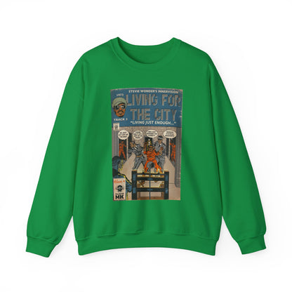 Stevie Wonder - Living For The City - Unisex Heavy Blend™ Crewneck Sweatshirt
