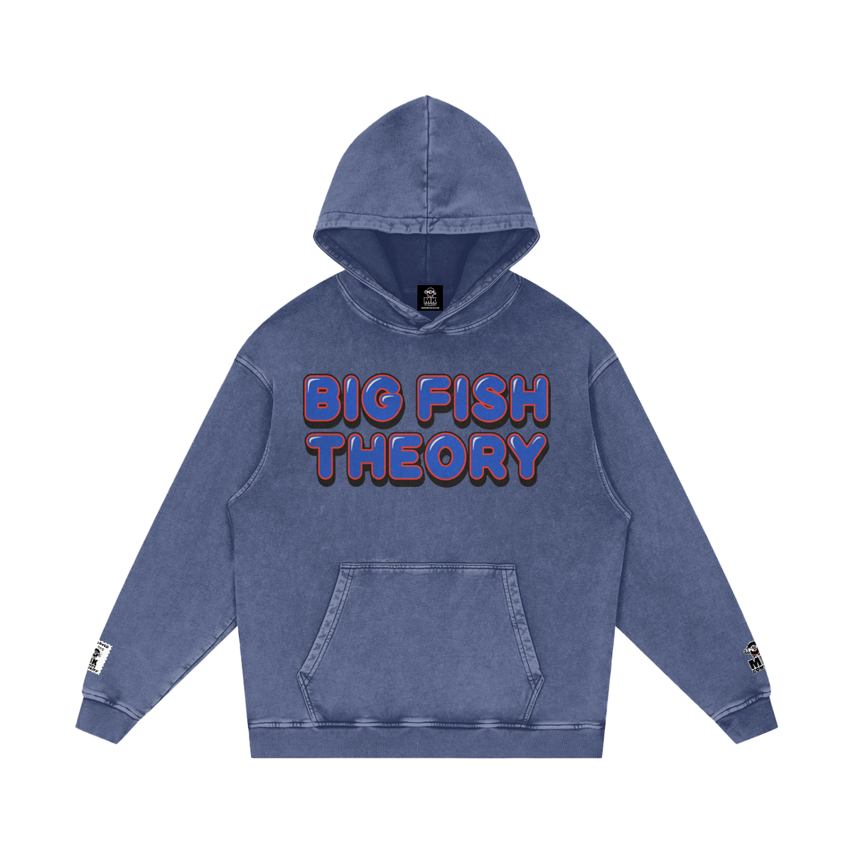 Big Fish Theory - Snow Washed Loose Cotton Hoodie