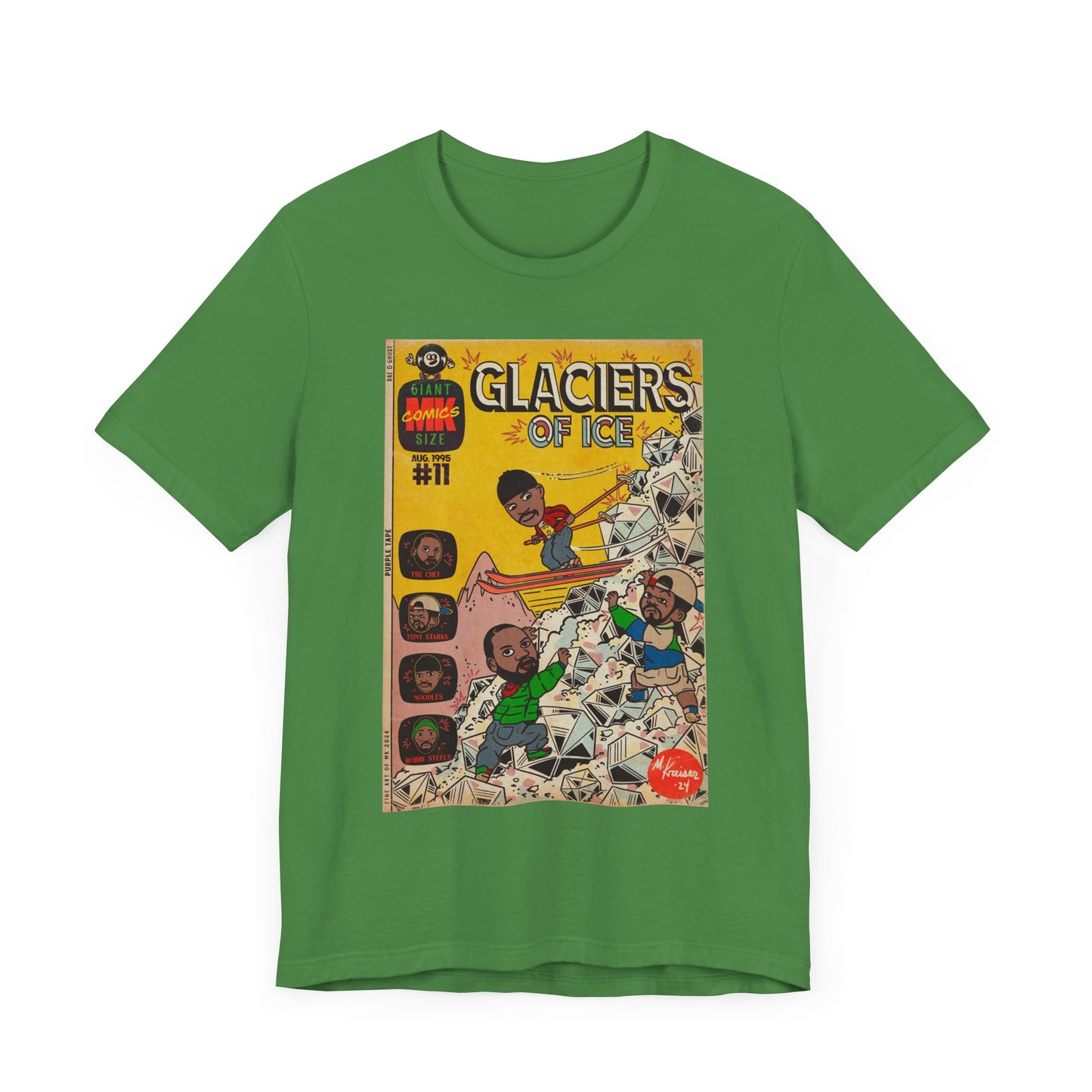 Rae, Ghost, Masta - Glaciers of Ice - Unisex Jersey Short Sleeve Tee