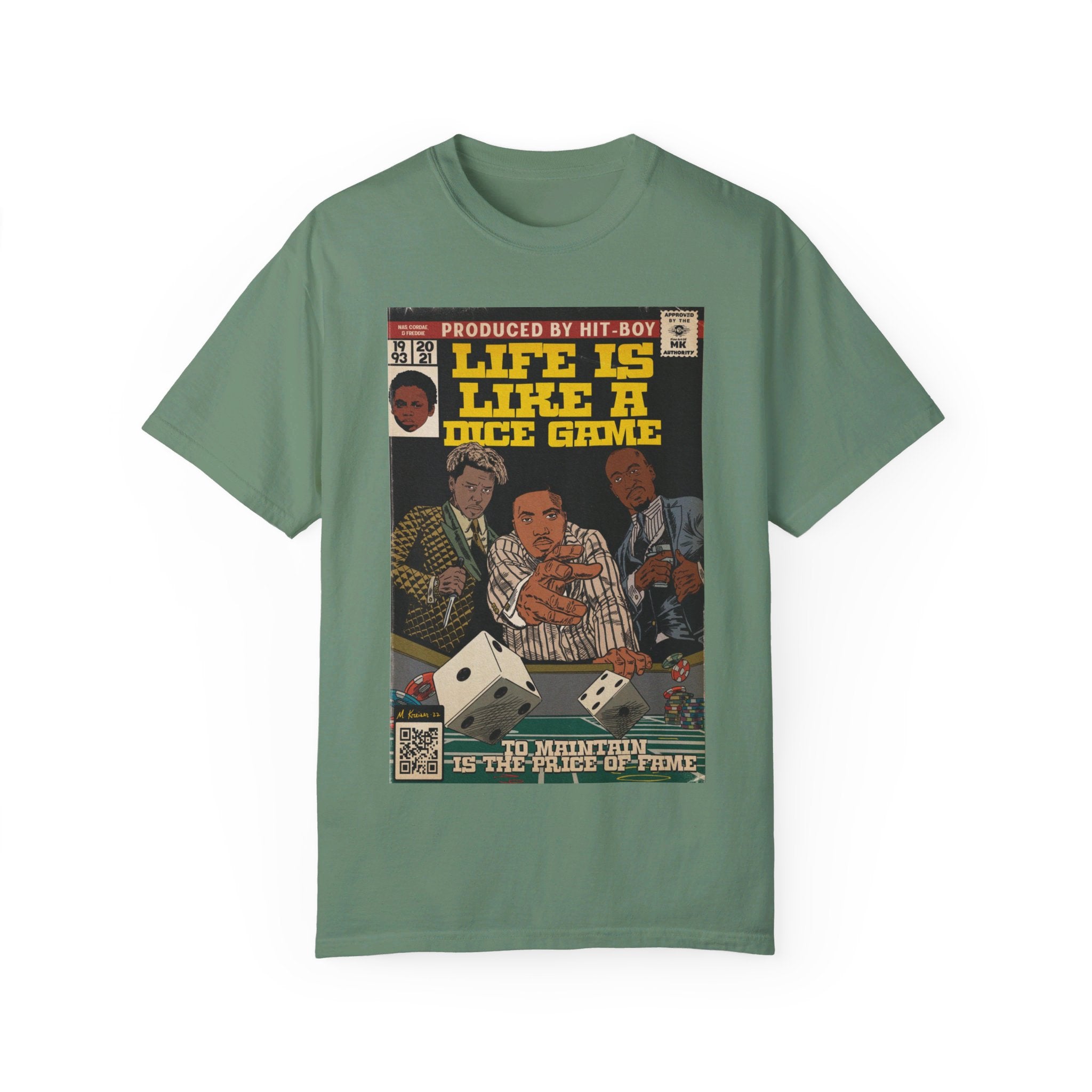 Life is Like a Dice Game - Unisex Comfort Colors T-shirt
