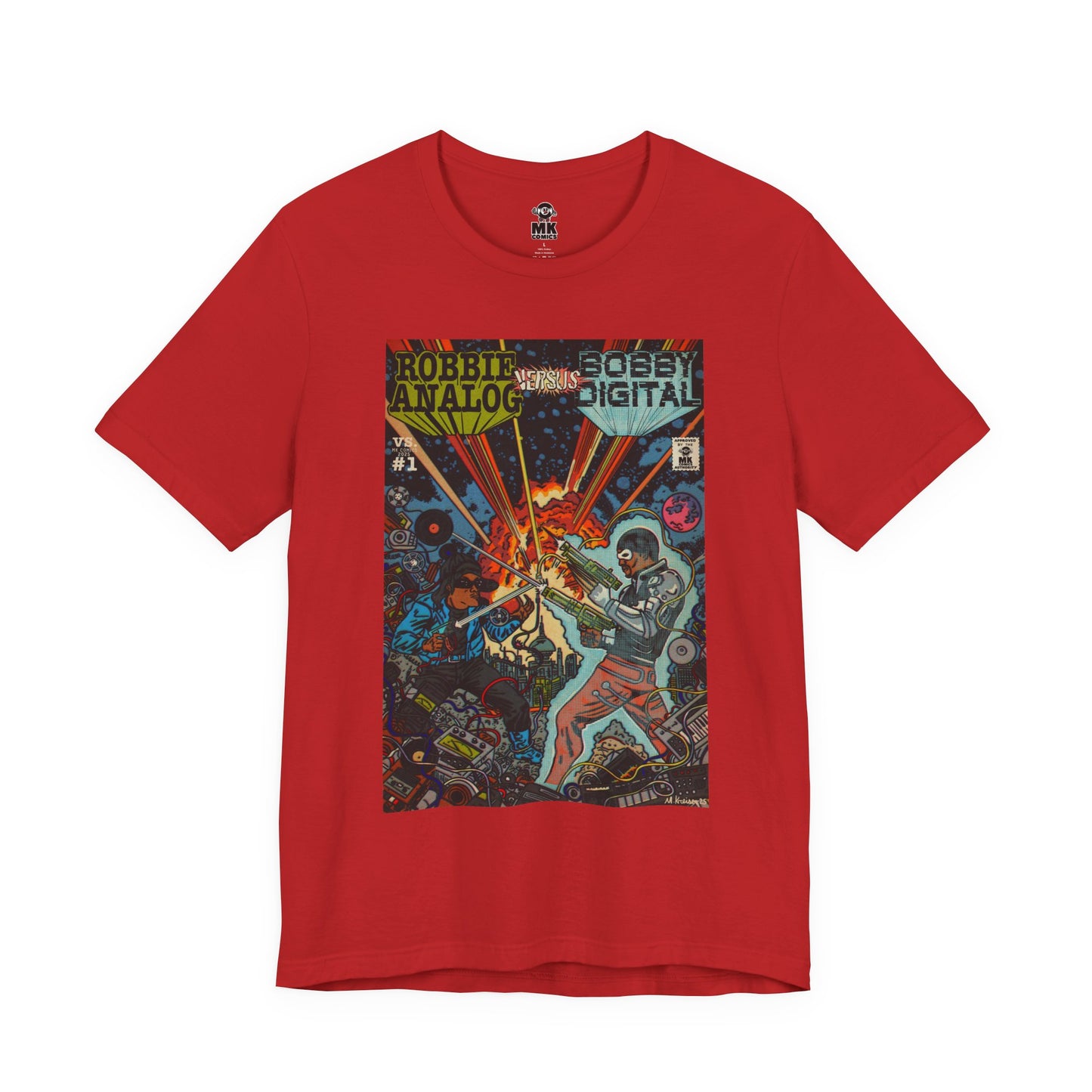 Analog vs. Digital - Unisex Jersey Short Sleeve Tee
