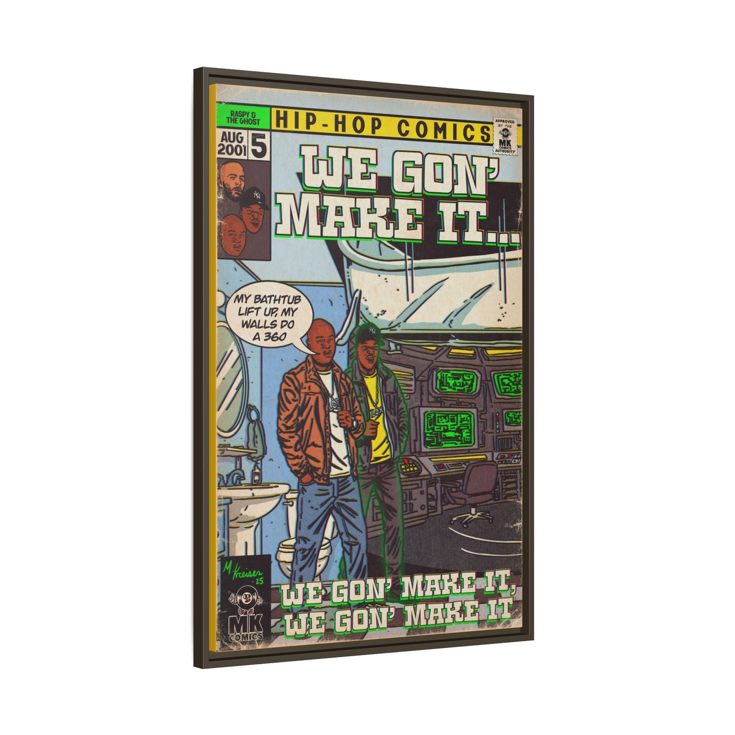 We Gon' Make It - Matte Canvas, Framed (Multi-color)