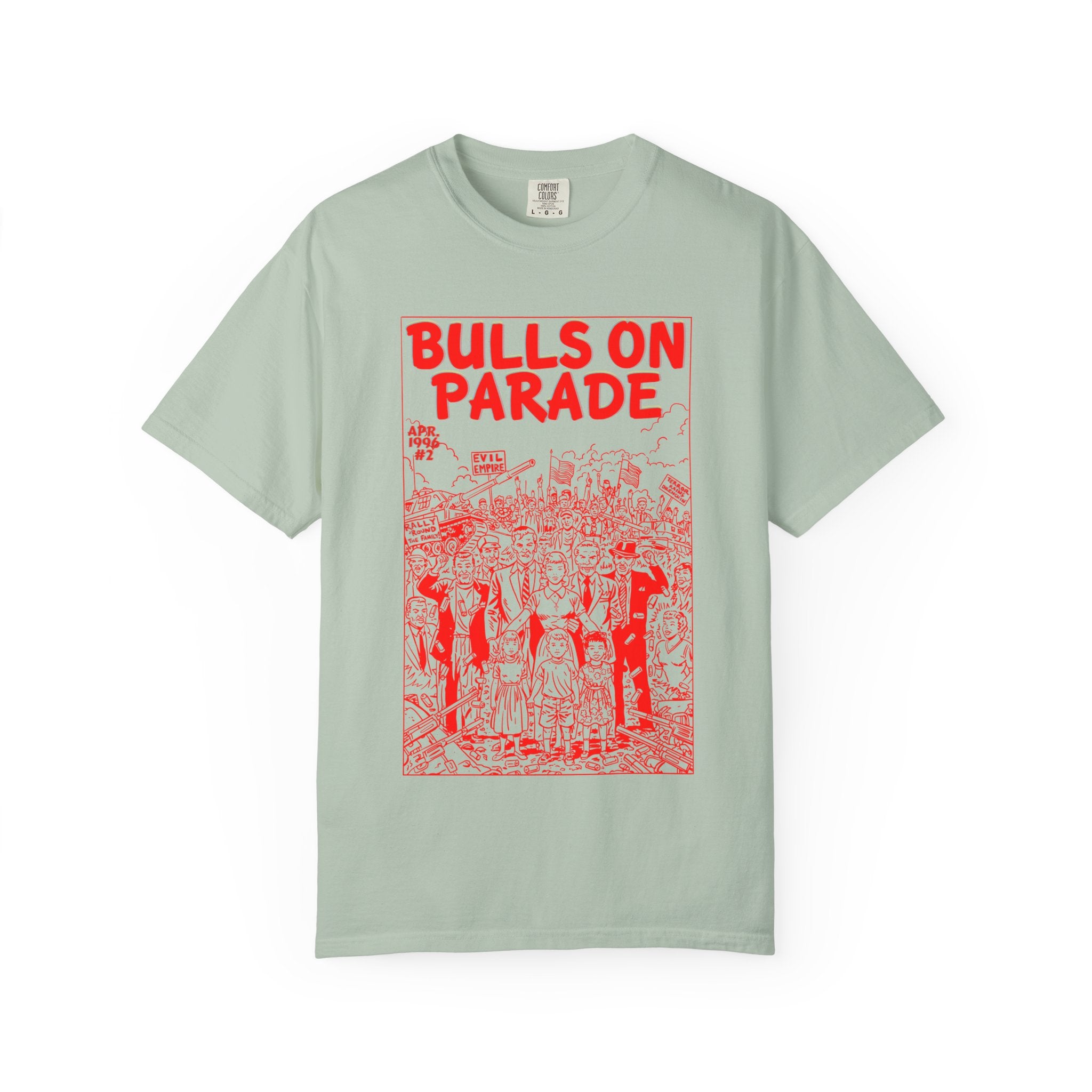 Bulls Parade - RED - Unisex Comfort Colors T-shirt