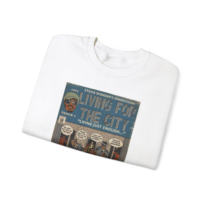 Stevie Wonder - Living For The City - Unisex Heavy Blend™ Crewneck Sweatshirt