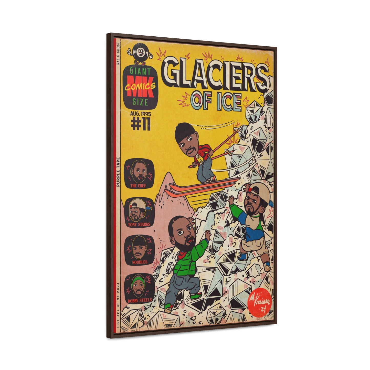 Rae, Ghost, Masta - Glaciers of Ice - Gallery Canvas Wraps, Vertical Frame