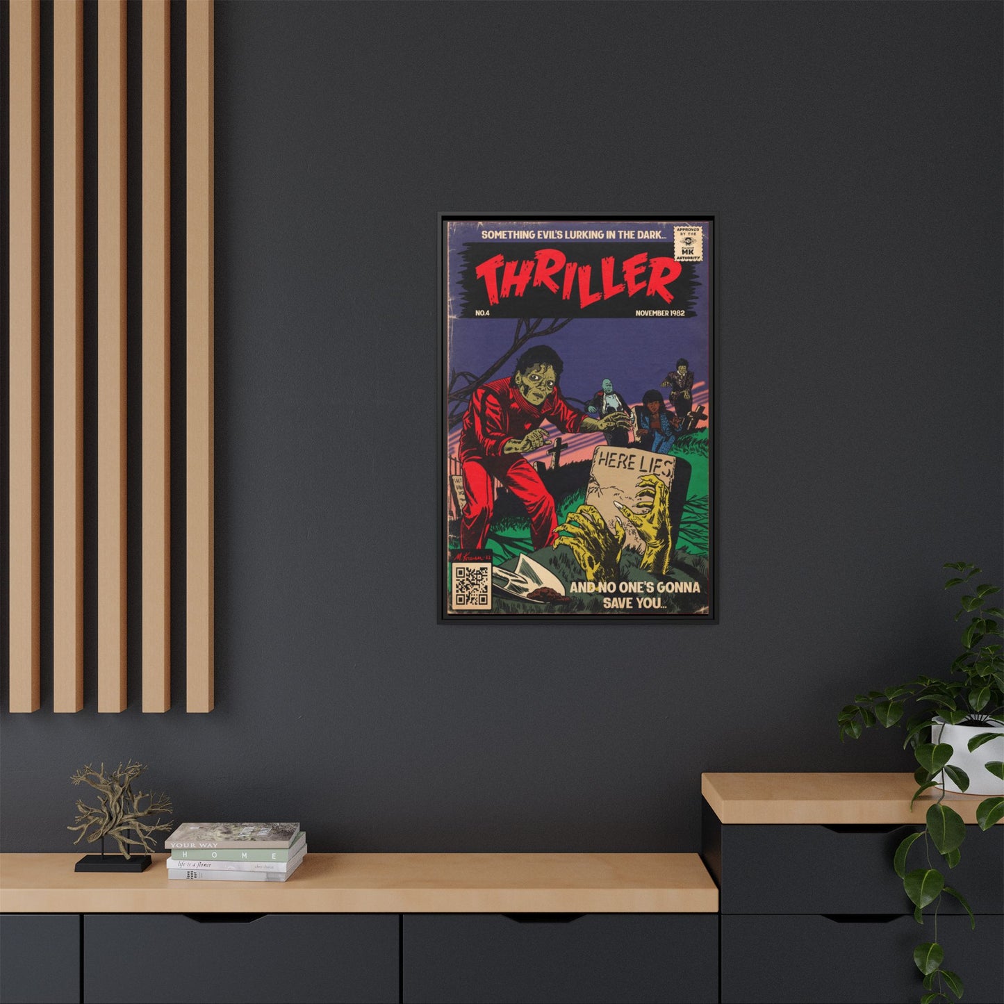 Michael Jackson- Thriller - Gallery Canvas Wraps, Vertical Frame