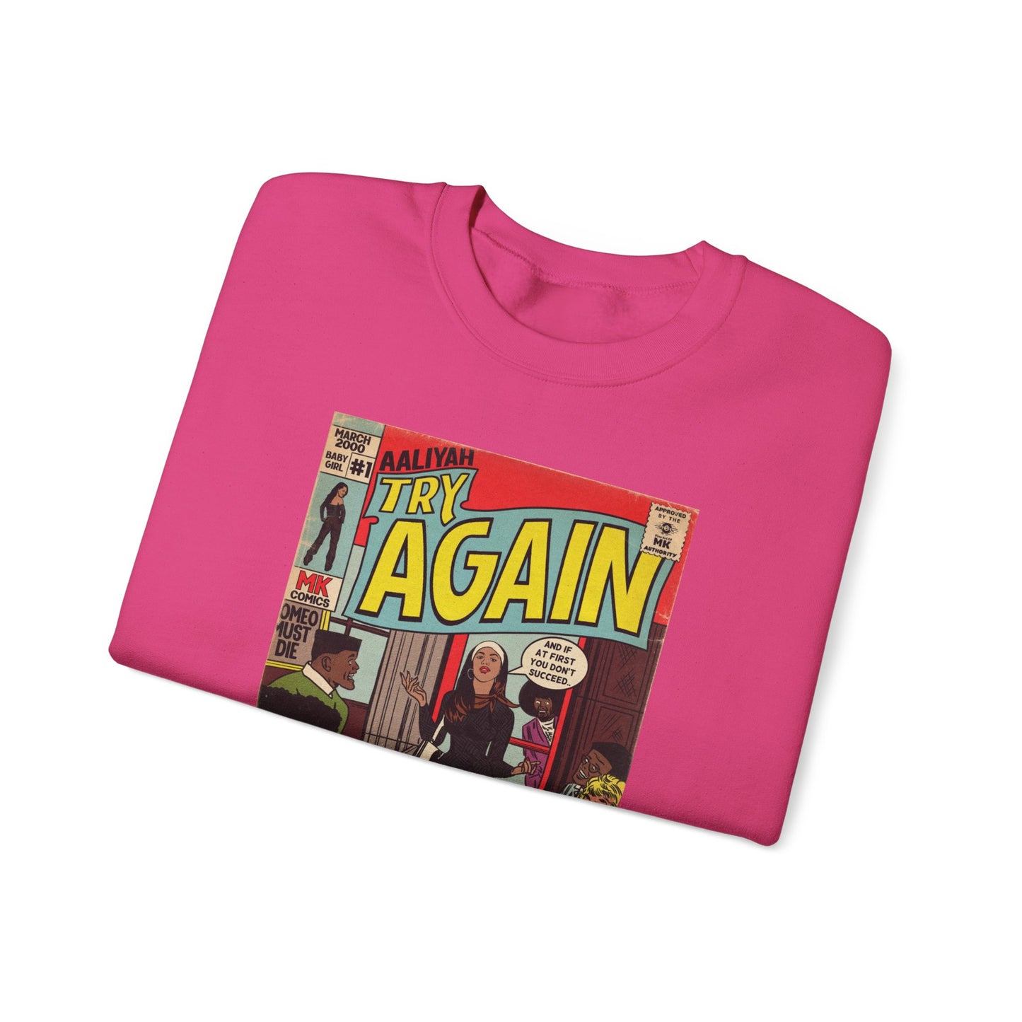 Aaliyah - Try Again - Unisex Heavy Blend™ Crewneck Sweatshirt