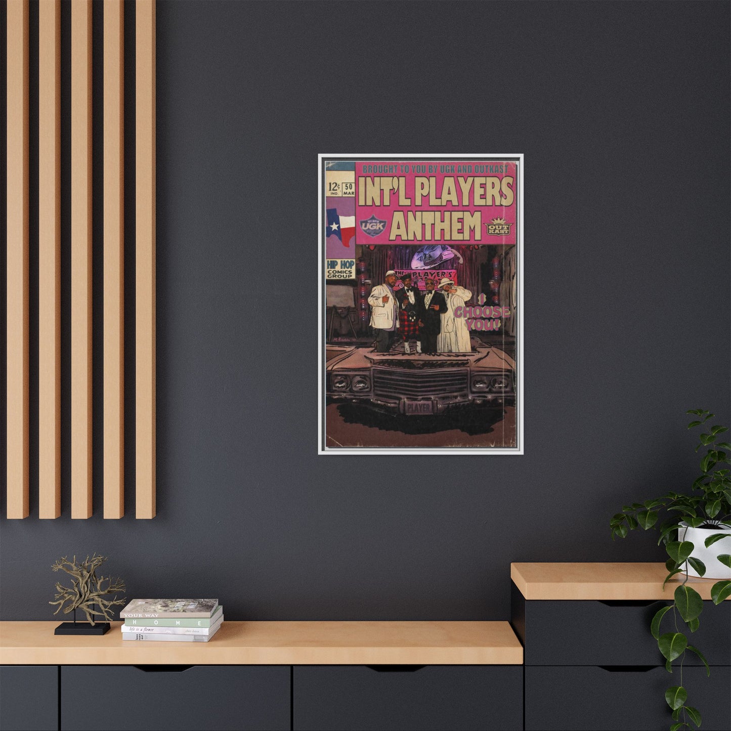 Int’l Players Anthem - Matte Canvas, Framed (Multi-color)