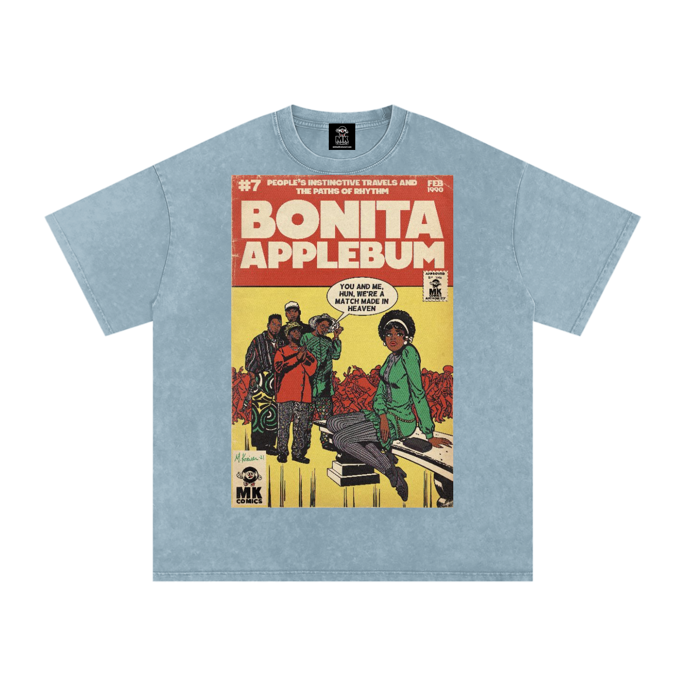 Bonita Applebum - Snow Washed Oversized Cotton T-Shirt