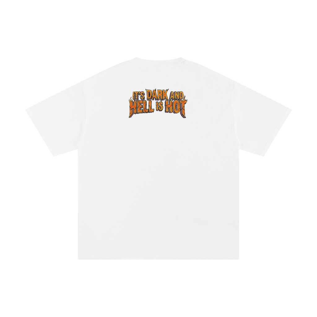 It's Dark & Hell is Hot - Unisex Pure Cotton T-Shirt