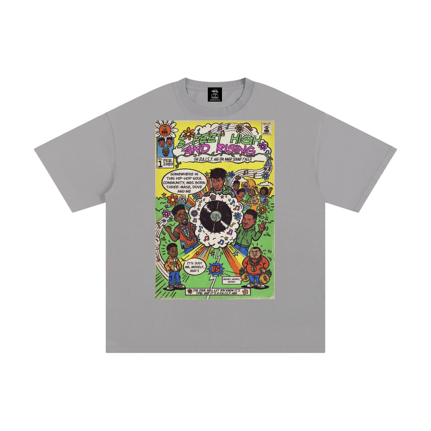 3 Feet High & Rising - Unisex Pure Cotton T-Shirt