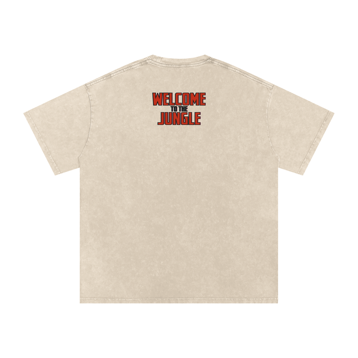 Welcome to the Jungle - Snow Washed Oversized Cotton T-Shirt