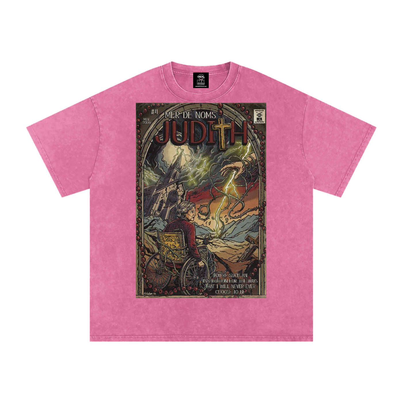 Judith - Snow Washed Oversized Cotton T-Shirt