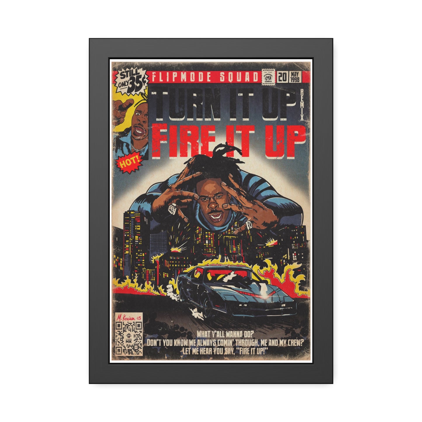 Busta Rhymes - Turn It Up/Fire It Up - Framed Paper Posters