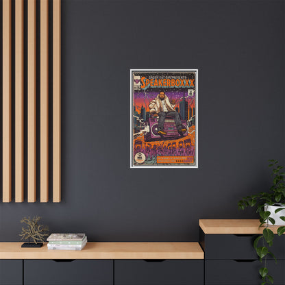 Speaker Boxxx - Matte Canvas, Framed (Multi-color)