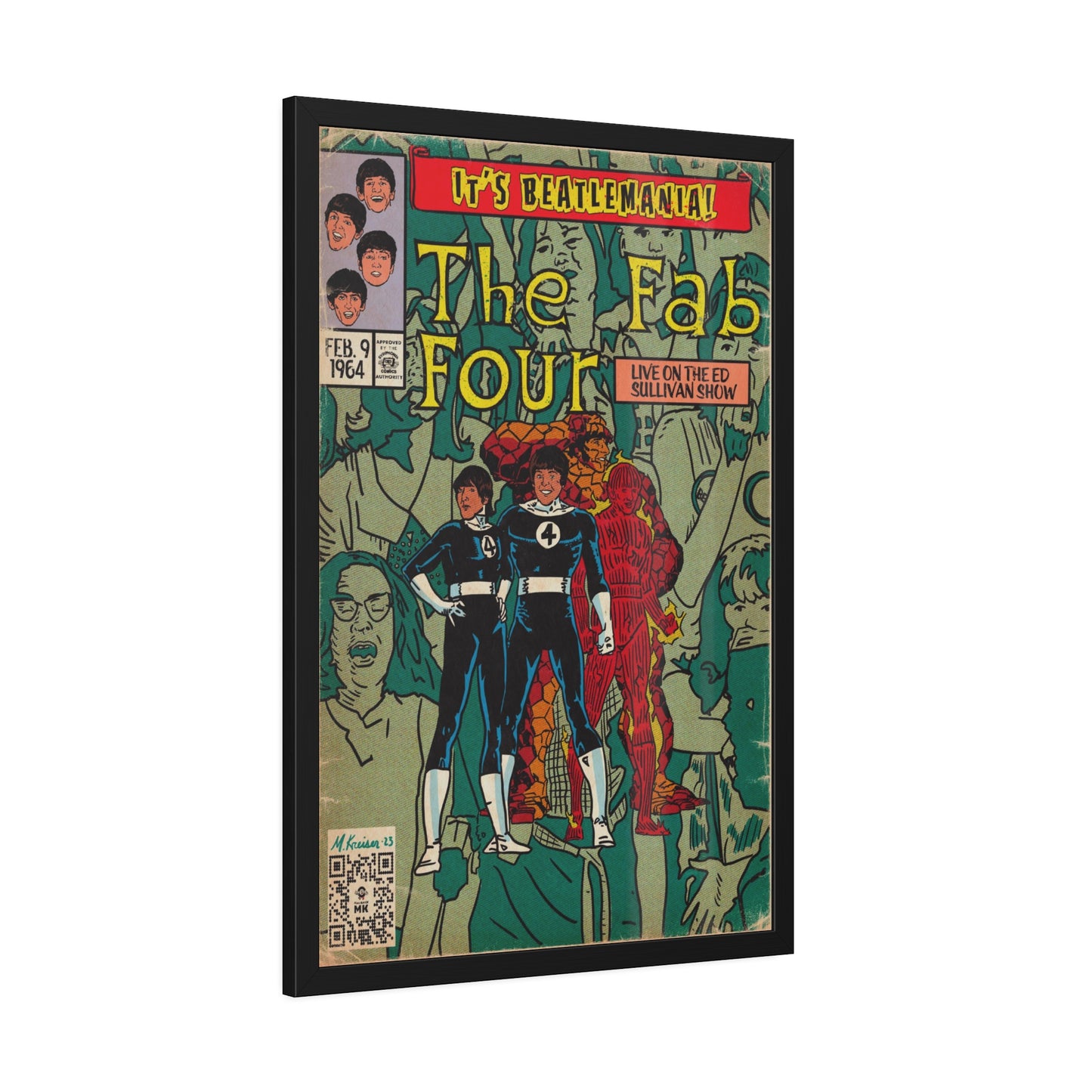 The Beatles - Beatlemania - Framed Paper Posters