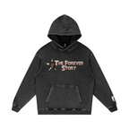 The Forever Story - Snow Washed Loose Cotton Hoodie
