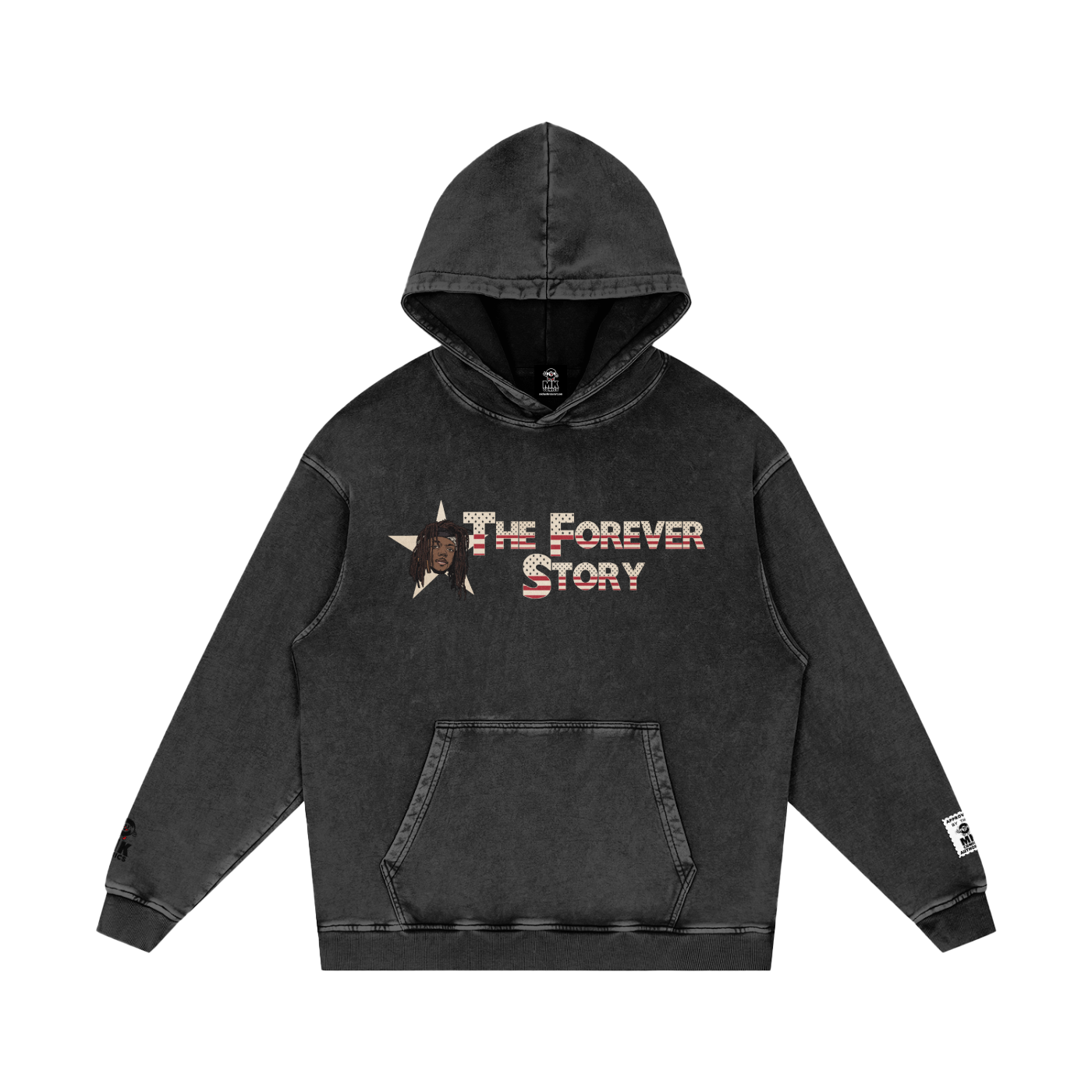 The Forever Story - Snow Washed Loose Cotton Hoodie