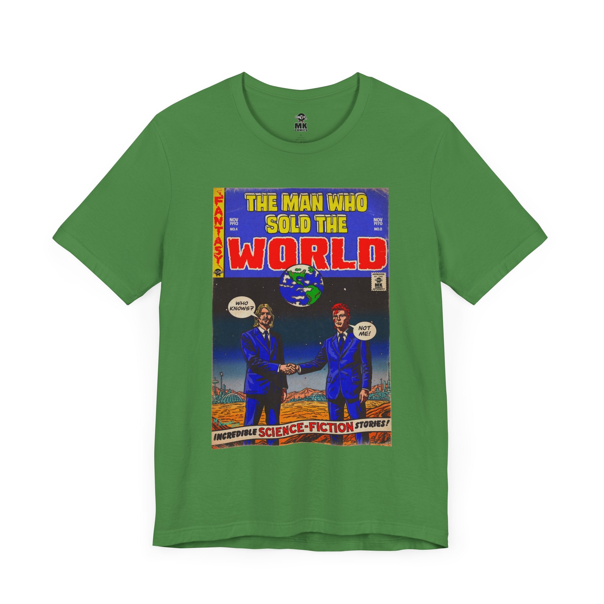 Bowie & Cobain - The Man Who Sold the World - Unisex Jersey Short Sleeve Tee