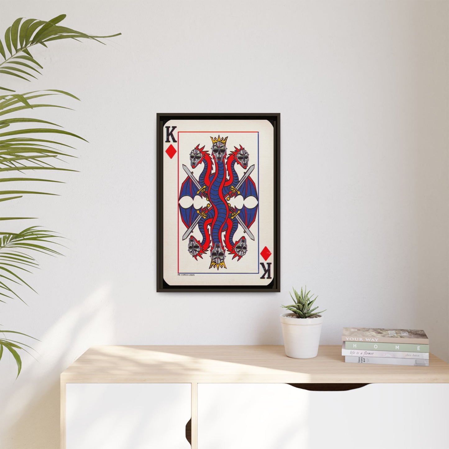 King Geedorah - Matte Canvas, Framed (Multi-color)