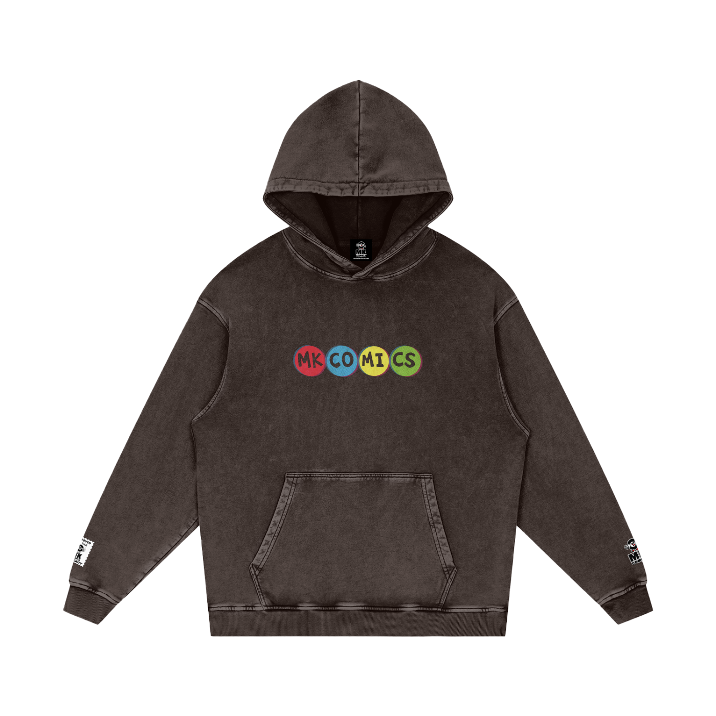 Twisted - Snow Washed Loose Cotton Hoodie
