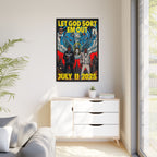 Let God Sort Em Out - Matte Canvas, Framed (Multi-color)