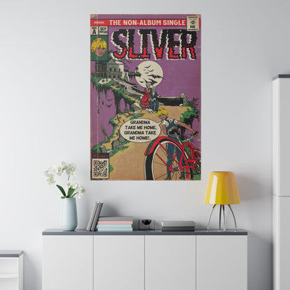 Nirvana - Sliver - Matte Canvas, Stretched