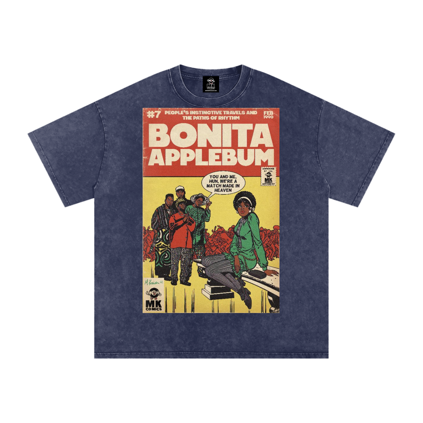 Bonita Applebum - Snow Washed Oversized Cotton T-Shirt