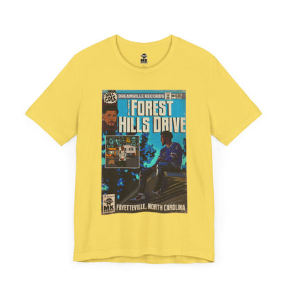 2014 Forest Hills Drive - Comic Book Art -  Unisex Jersey Short Sleeve Tee