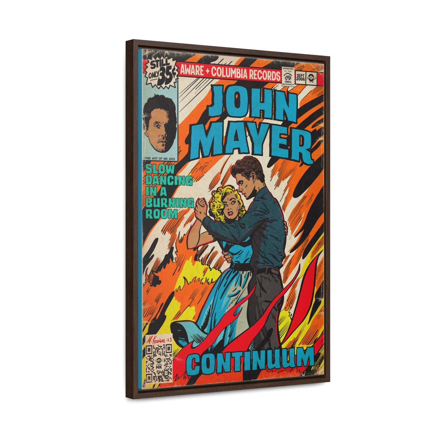 John Mayer - Slow Dancing in a Burning Room - Gallery Canvas Wraps, Vertical Frame