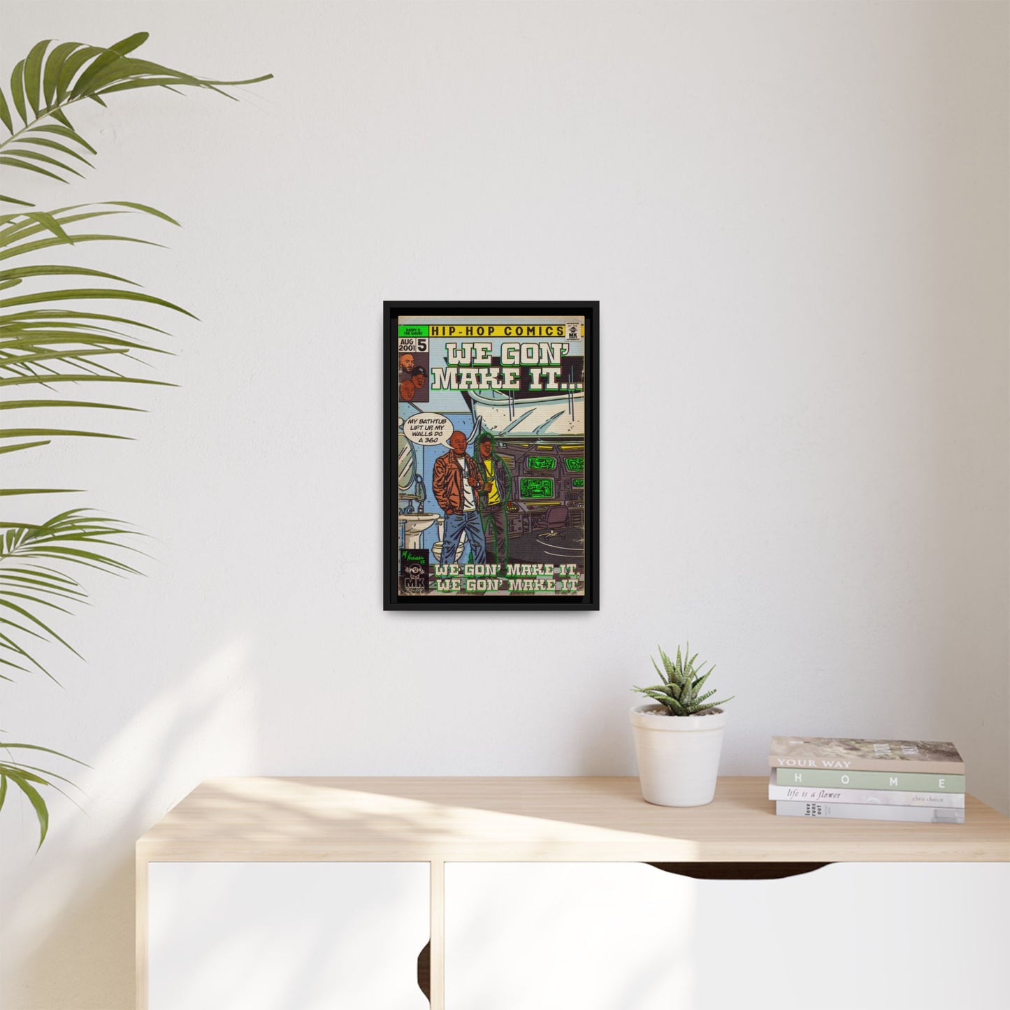 We Gon' Make It - Matte Canvas, Framed (Multi-color)