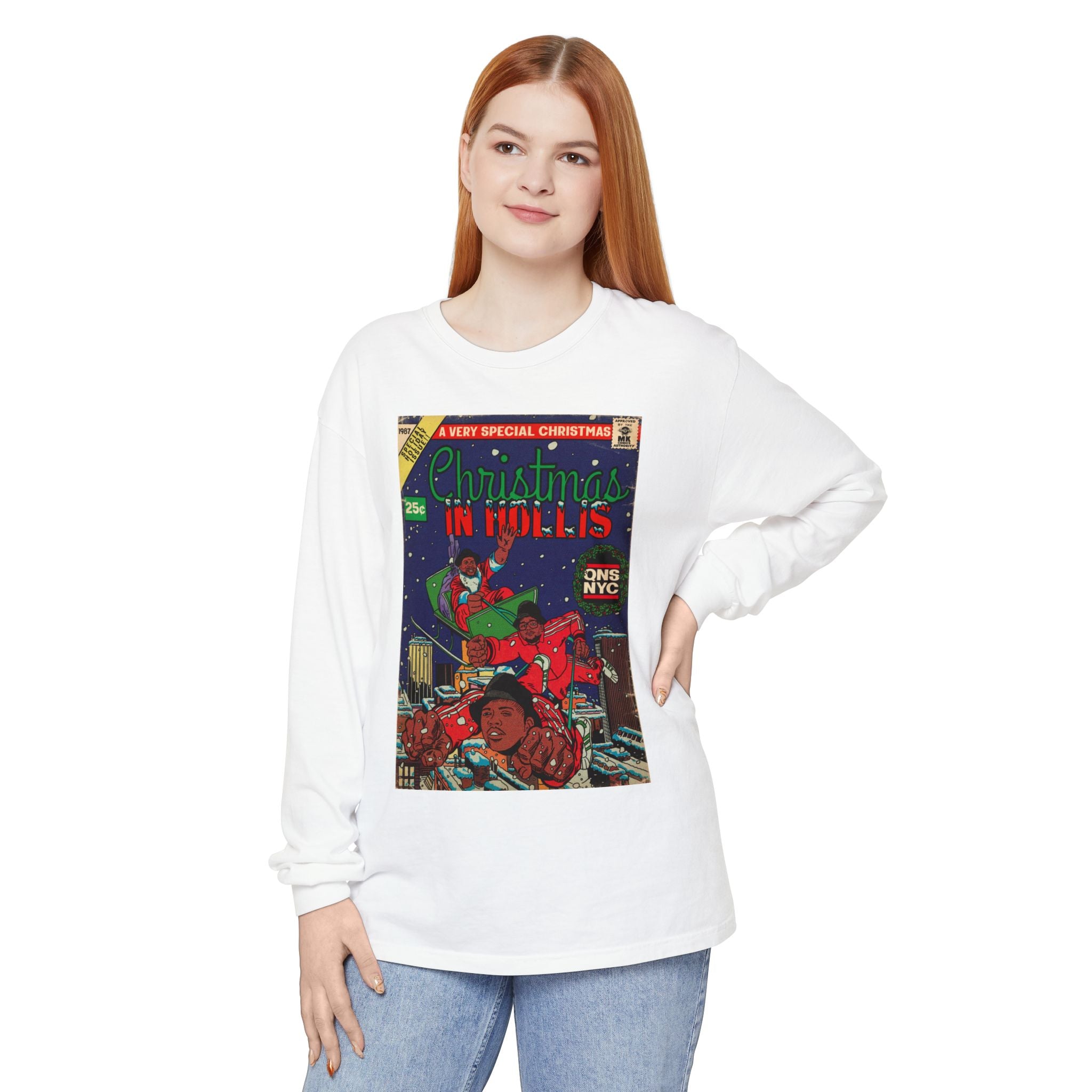 Christmas in Hollis - Unisex Comfort Colors Long Sleeve T-Shirt