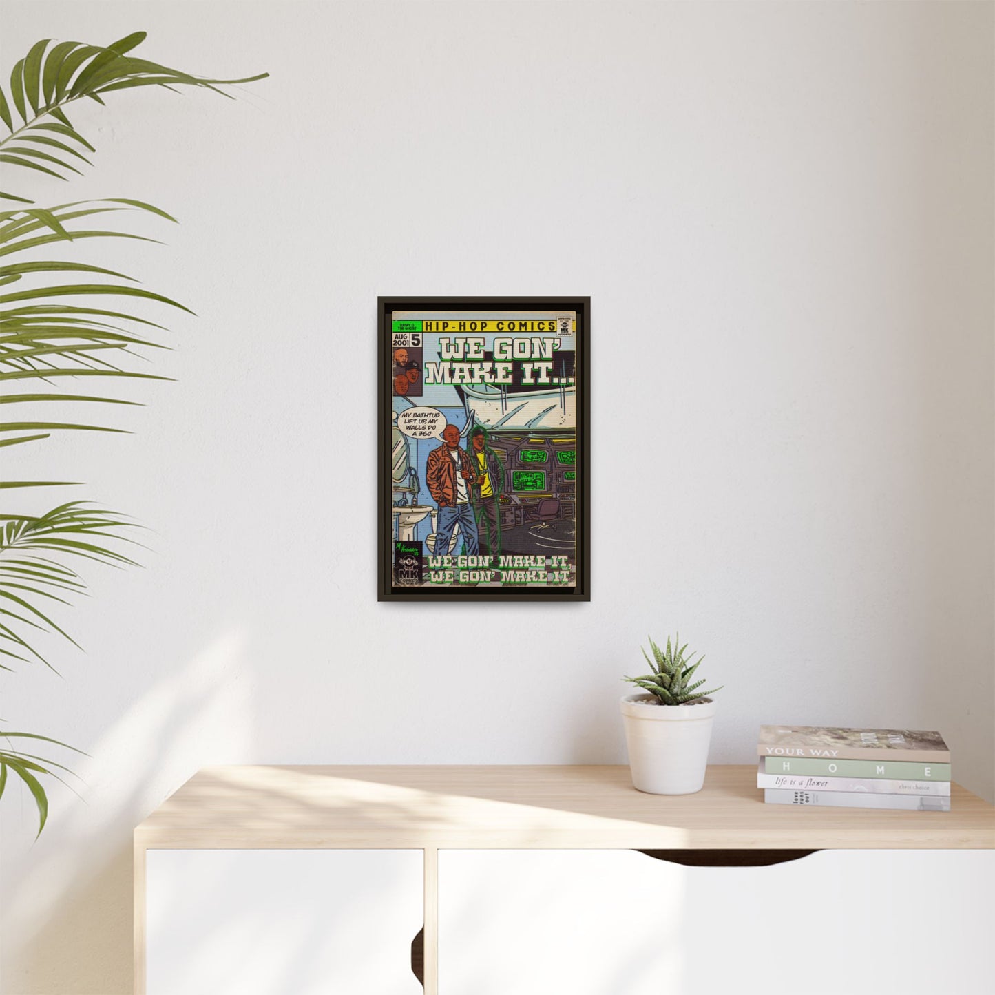 We Gon' Make It - Matte Canvas, Framed (Multi-color)