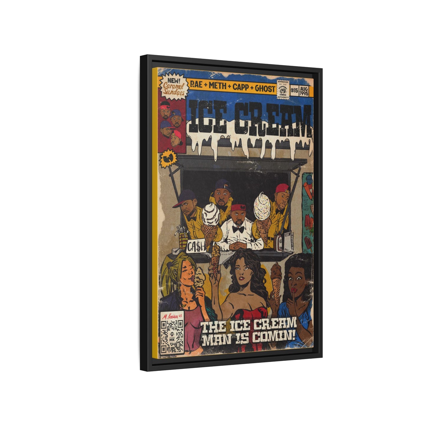 Raekwon- Ice Cream - Gallery Canvas Wraps, Vertical Frame