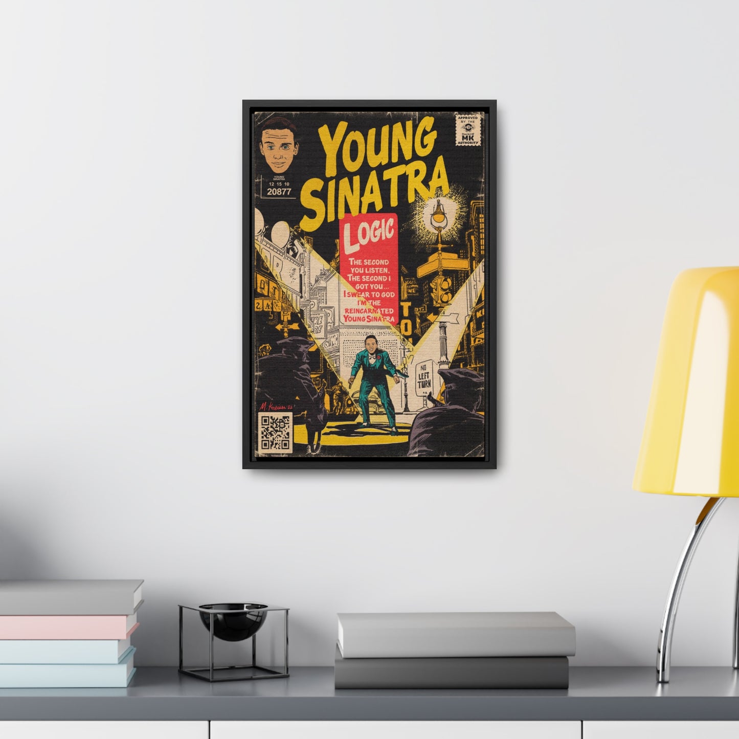 Logic - Young Sinatra - Gallery Canvas Wraps, Vertical Frame