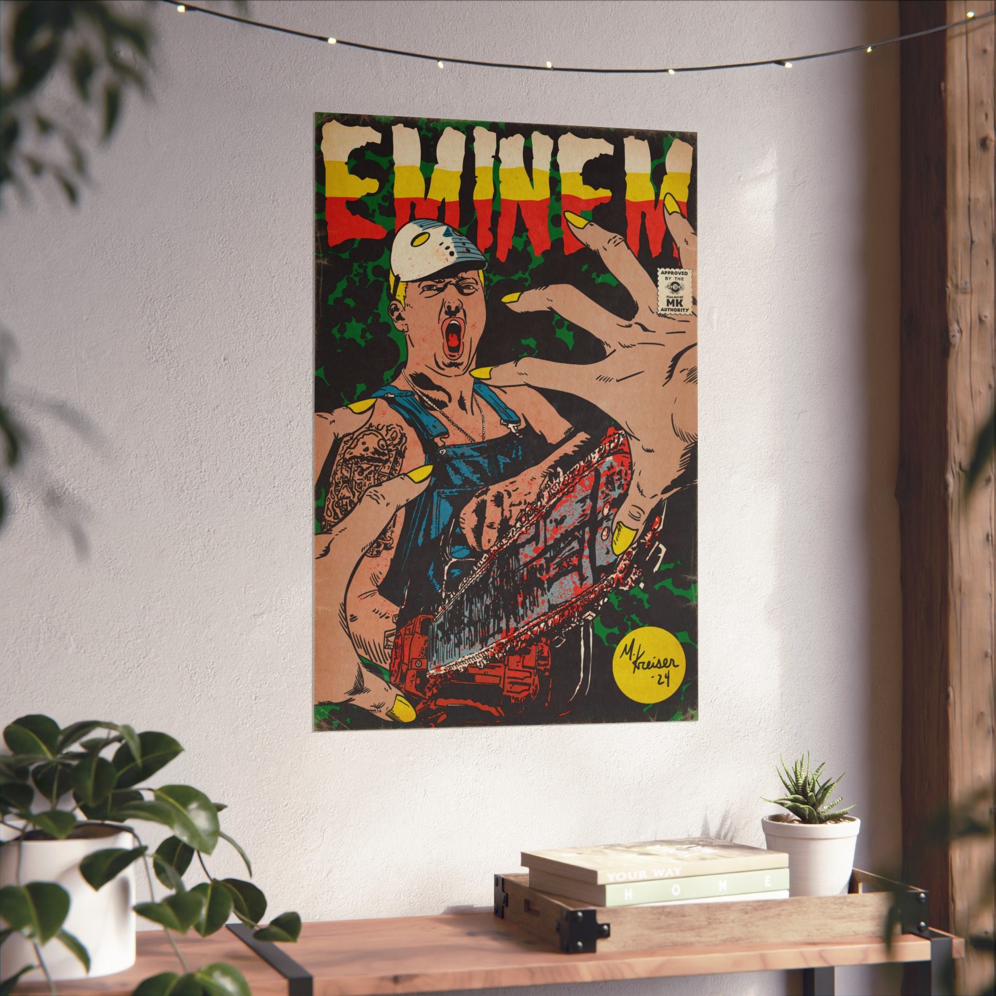 Em - Comic Book Art - Matte Vertical Poster