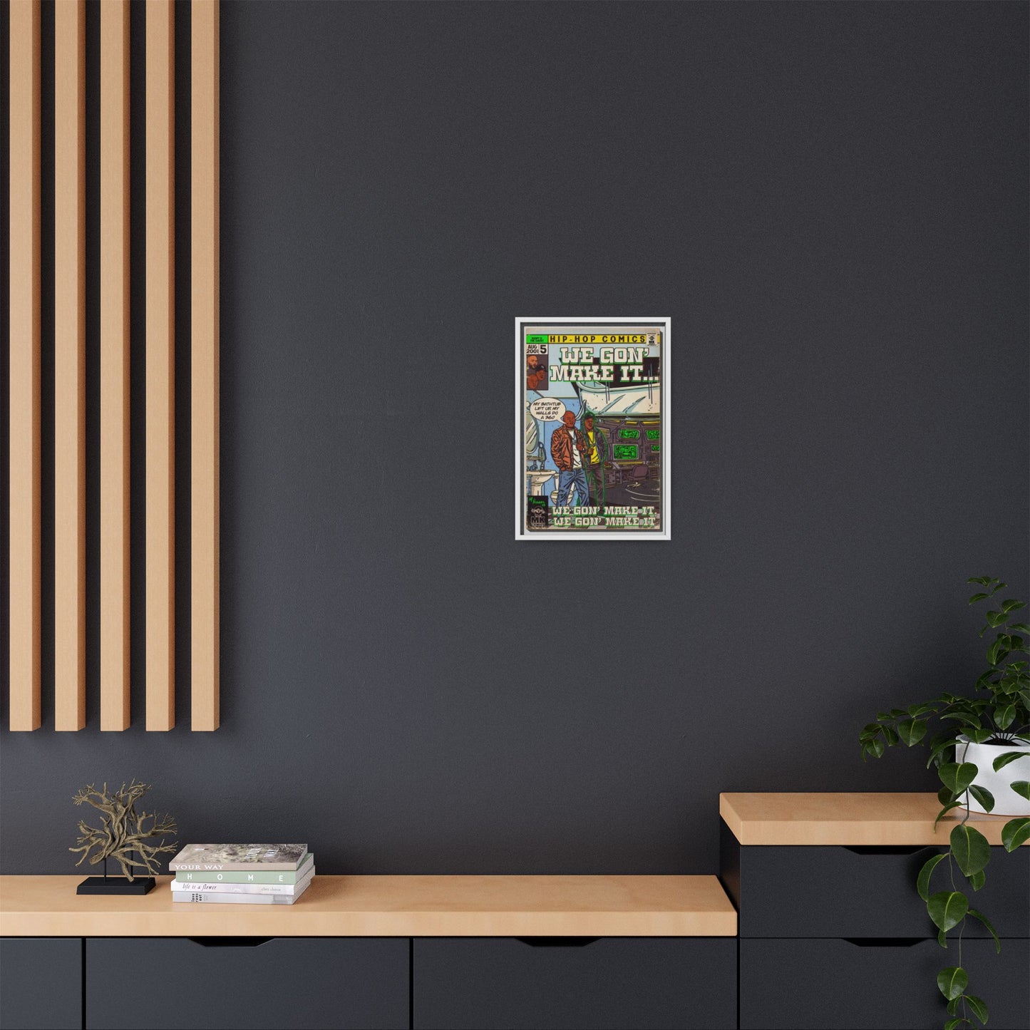 We Gon' Make It - Matte Canvas, Framed (Multi-color)