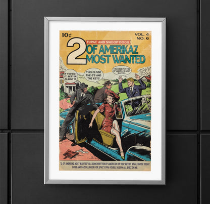 2pac and Snoop Dogg - 2 Of Amerika’s Most Wanted - Tupac - Vertical Matte Posters