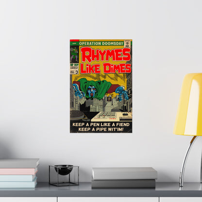 Rhymes Like Dimes - Vertical Matte Poster