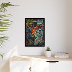 Analog vs. Digital - Matte Canvas, Framed (Multi-color)