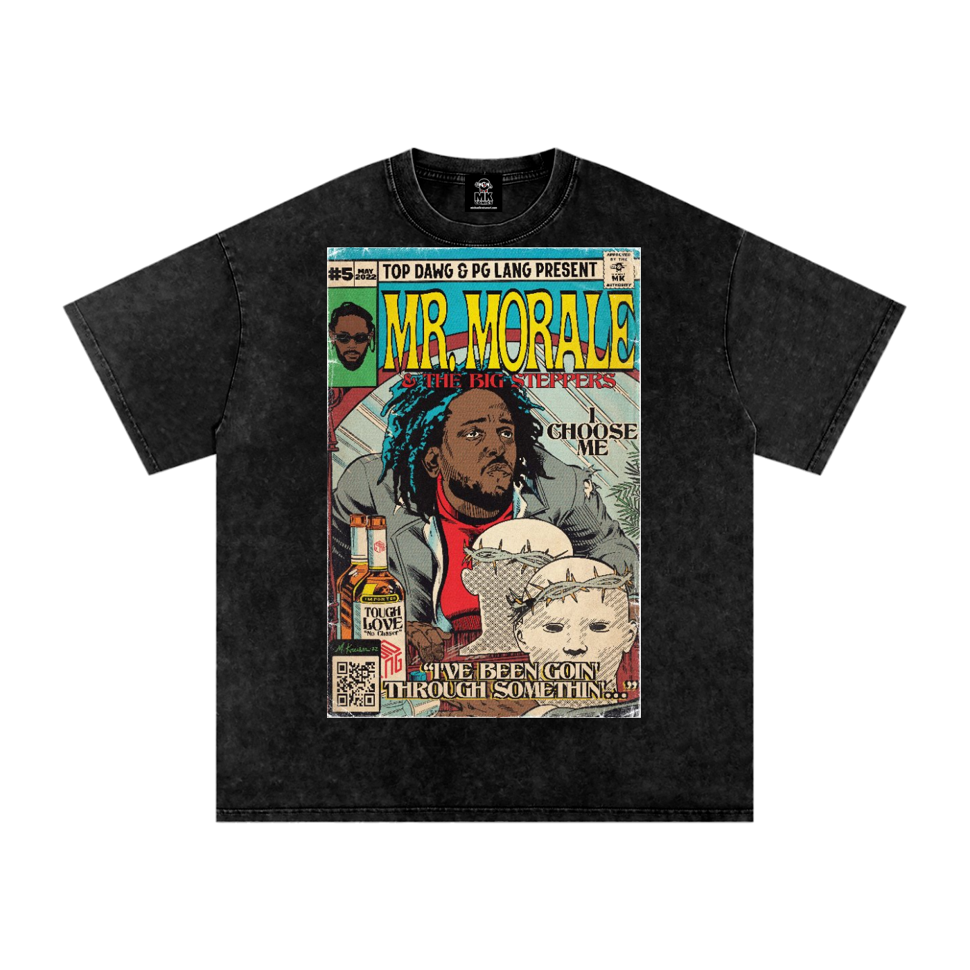 Mr. Morale & the Big Steppers - Snow Washed Oversized Cotton T-Shirt